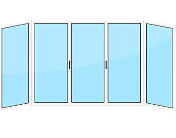Остекление балкона алюминием