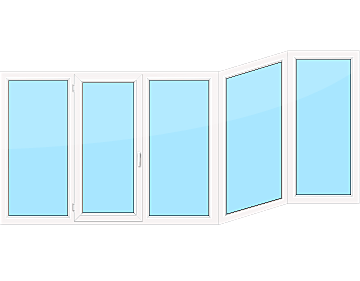 Теплое остекление балкона окнами ПВХ